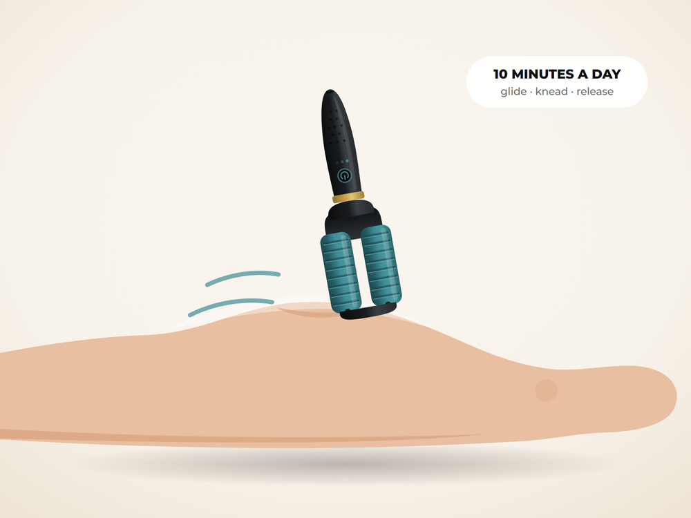 Roller One gliding over a calf — 10 minutes a day